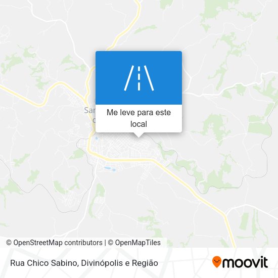 Rua Chico Sabino mapa