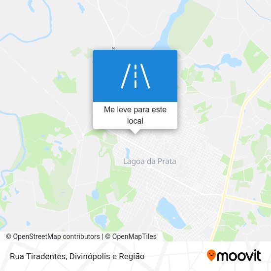 Rua Tiradentes mapa