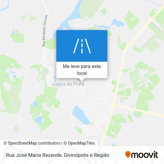 Rua José Maria Rezende mapa