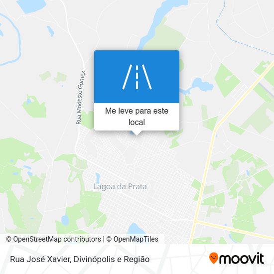 Rua José Xavier mapa