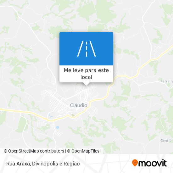 Rua Araxa mapa