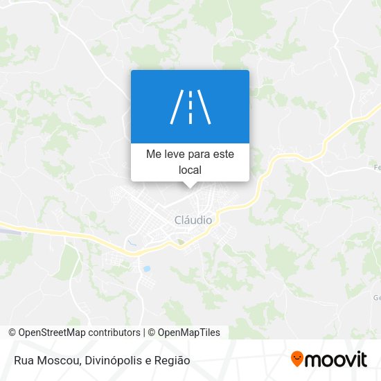 Rua Moscou mapa