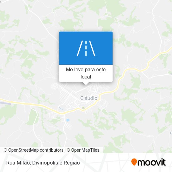 Rua Milão mapa