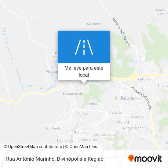 Rua Antônio Marinho mapa
