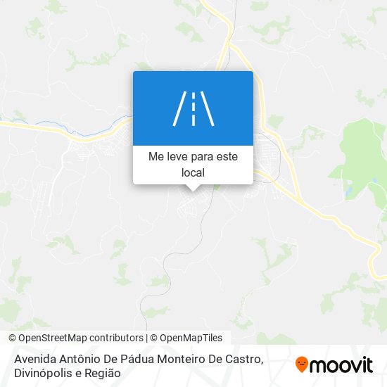 Avenida Antônio De Pádua Monteiro De Castro mapa