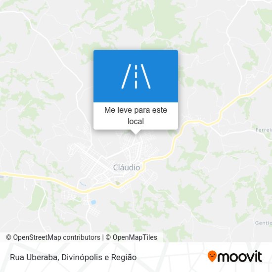 Rua Uberaba mapa