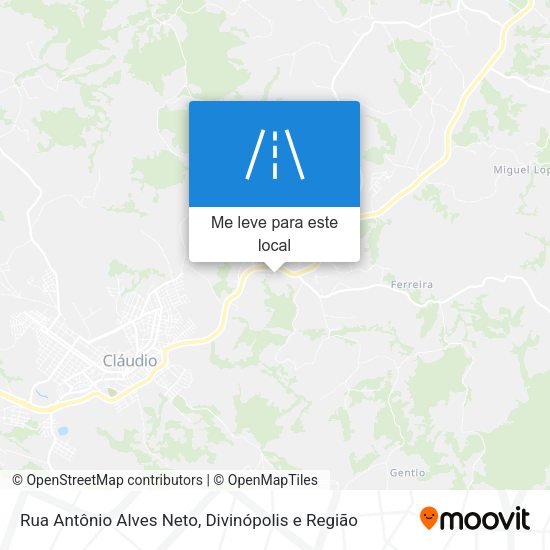 Rua Antônio Alves Neto mapa