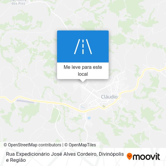Rua Expedicionário José Alves Cordeiro mapa