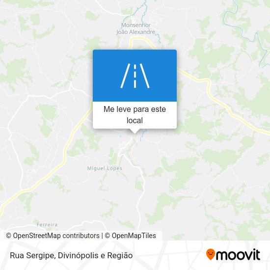 Rua Sergipe mapa