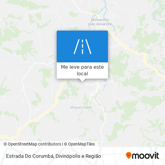 Estrada Do Corumbá mapa