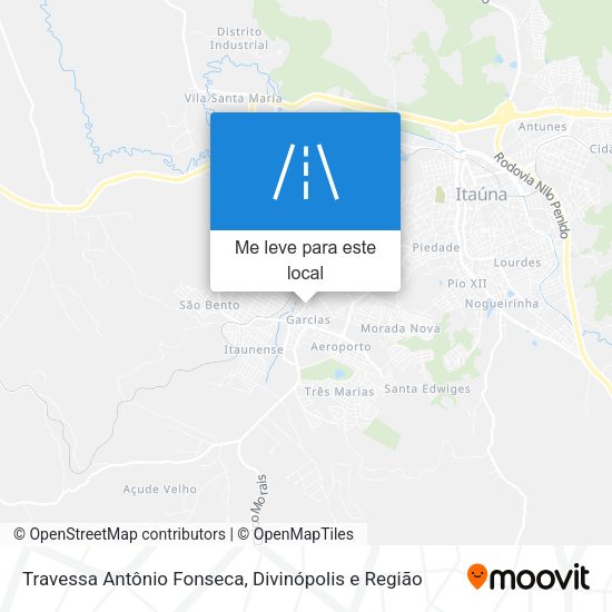 Travessa Antônio Fonseca mapa