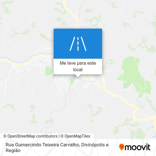 Rua Gumercindo Teixeira Carvalho mapa