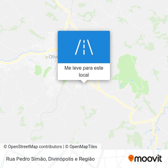 Rua Pedro Simão mapa