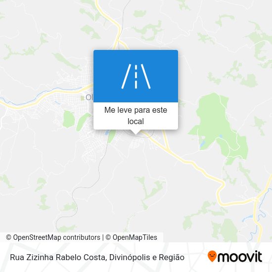 Rua Zizinha Rabelo Costa mapa