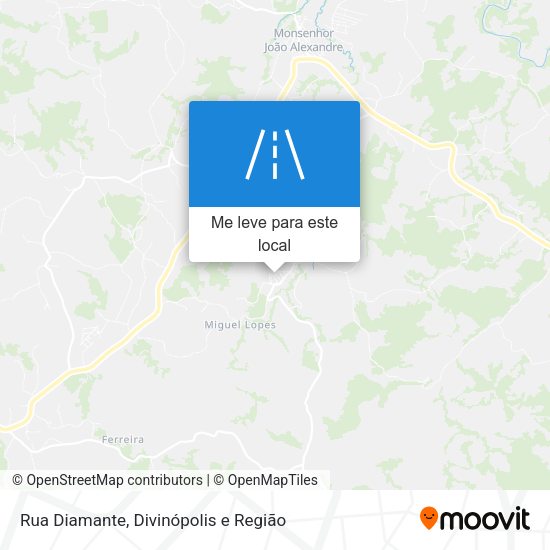 Rua Diamante mapa