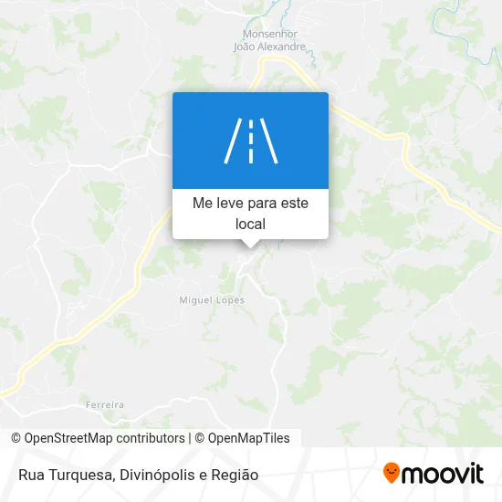 Rua Turquesa mapa