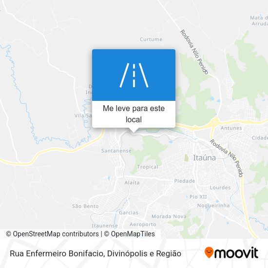 Rua Enfermeiro Bonifacio mapa