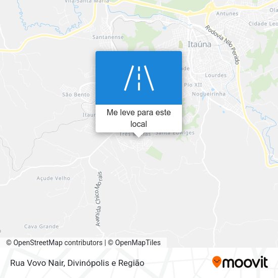 Rua Vovo Nair mapa