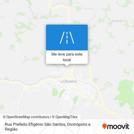Rua Prefeito Efigênio São Santos mapa