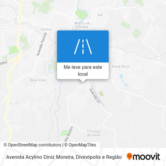 Avenida Acylino Diniz Moreira mapa