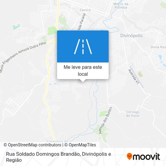 Rua Soldado Domingos Brandão mapa