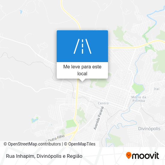 Rua Inhapim mapa