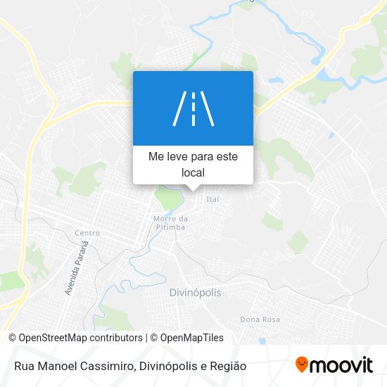 Rua Manoel Cassimiro mapa