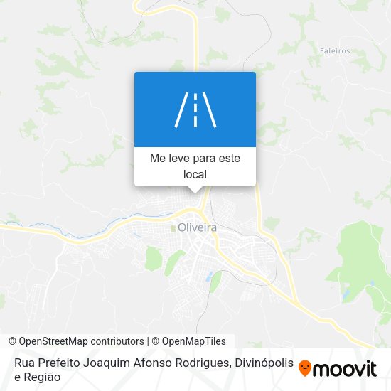 Rua Prefeito Joaquim Afonso Rodrigues mapa