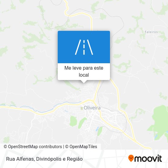 Rua Alfenas mapa