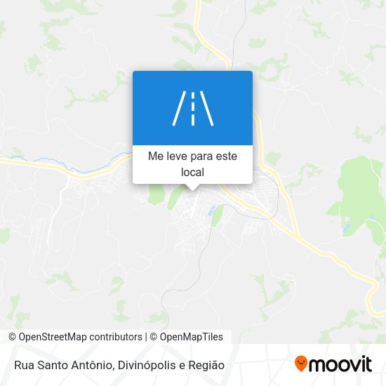 Rua Santo Antônio mapa