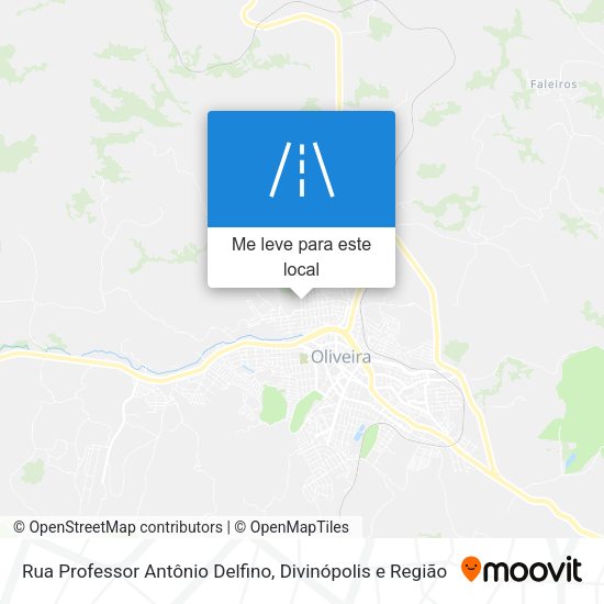 Rua Professor Antônio Delfino mapa