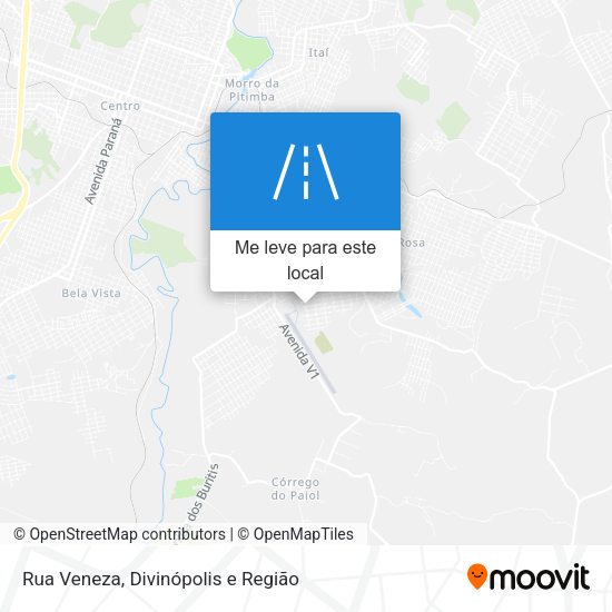Rua Veneza mapa
