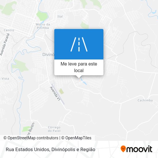 Rua Estados Unidos mapa