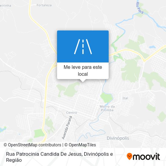 Rua Patrocinia Candida De Jesus mapa