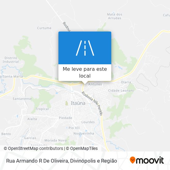 Rua Armando R De Oliveira mapa
