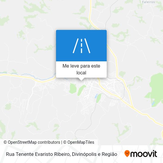 Rua Tenente Evaristo Ribeiro mapa