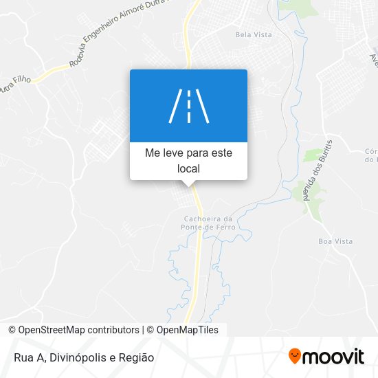 Rua A mapa