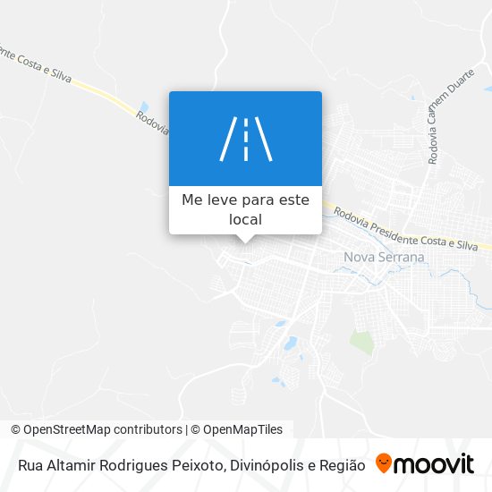Rua Altamir Rodrigues Peixoto mapa