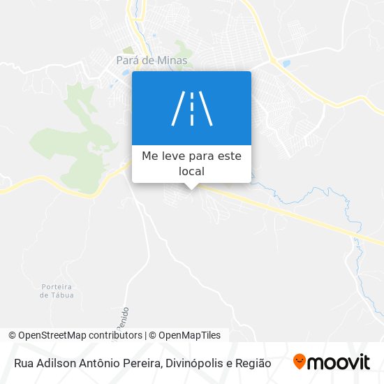 Rua Adilson Antônio Pereira mapa