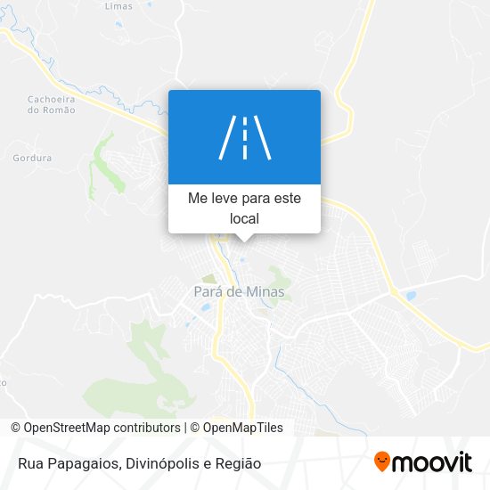 Rua Papagaios mapa