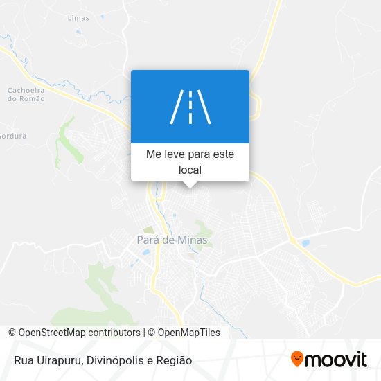 Rua Uirapuru mapa
