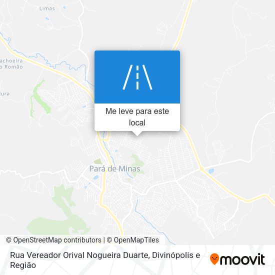 Rua Vereador Orival Nogueira Duarte mapa