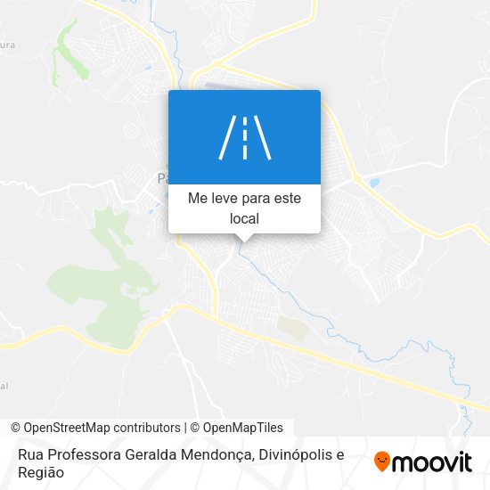 Rua Professora Geralda Mendonça mapa