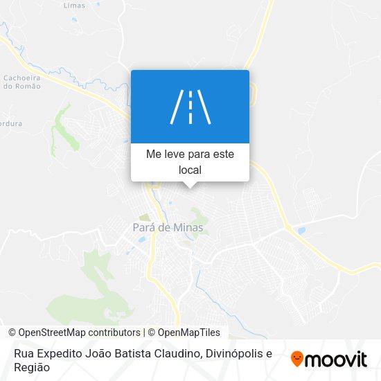 Rua Expedito João Batista Claudino mapa