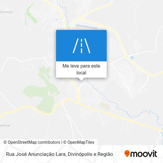 Rua José Anunciação Lara mapa