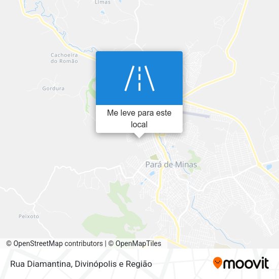 Rua Diamantina mapa