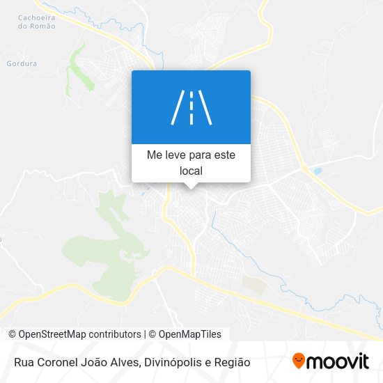 Rua Coronel João Alves mapa