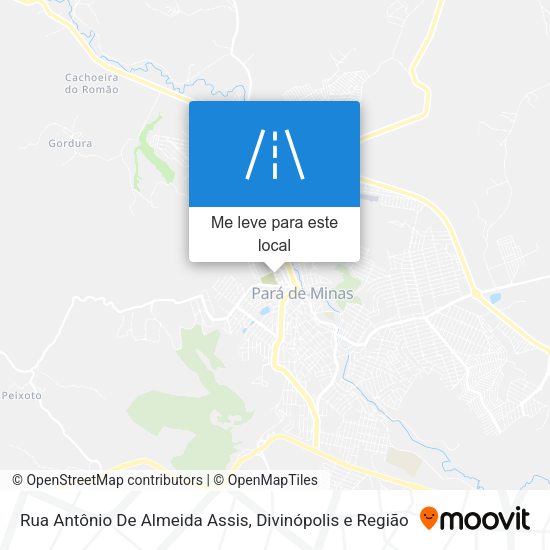 Rua Antônio De Almeida Assis mapa