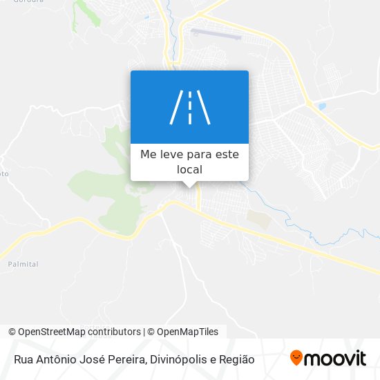 Rua Antônio José Pereira mapa