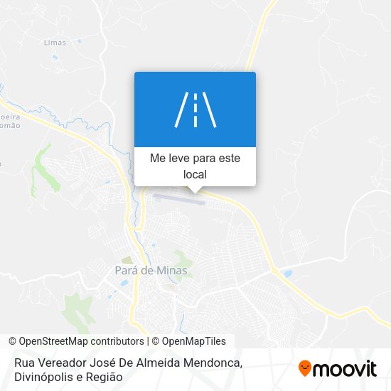 Rua Vereador José De Almeida Mendonca mapa